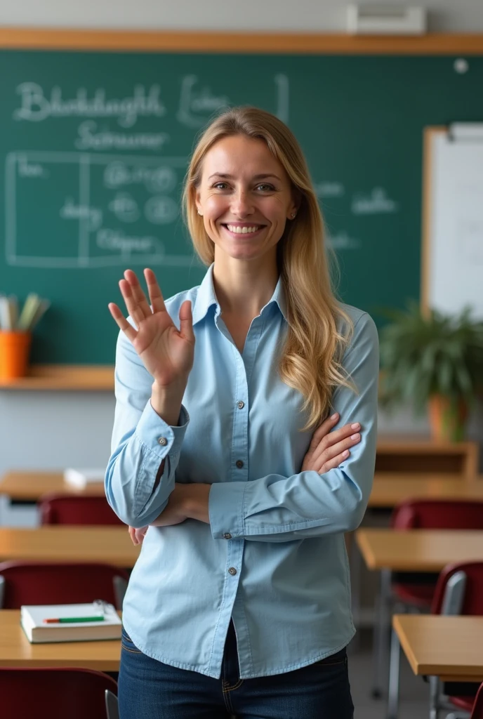 Old blonde teacher giving students some insane head