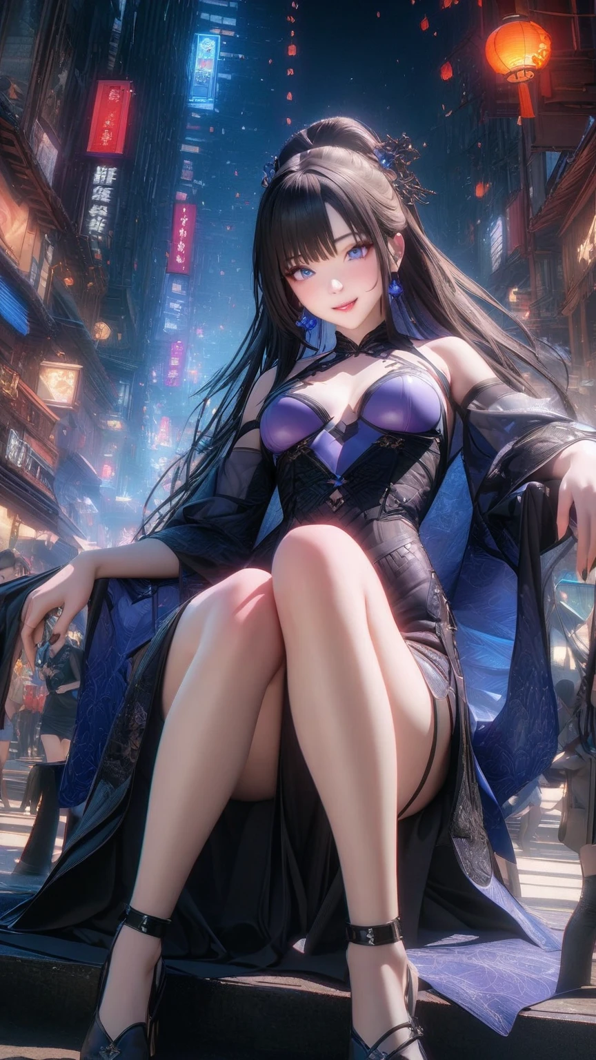 magic library background, magic book ,8k, masterpiece, bset quality, girl in a tight black dress chic, silhouette, sexy girl fantasy anime artwork, fantasy anime illustration, cool 8k anime, 4k anime art wallpaper, 4k anime art wallpaper, 2.5 d cgi fantasy anime artwork, 8k anime art wallpaper, detailed digital anime art, beautiful fantasy anime, epic anime artwork, 4k anime wallpaper, detailed anime artwork, sexy, seductive, giant, woman, anime style, best quality, extremely detailed, best silhouette), (detailed) font background, dark fantasy), (fine detailed face), high contrast, (finest lighting detail, extremely delicate and beautiful), ((cinematic lighting)), colorful, super detailed, dramatic lighting, intricate detail, (1 girl, solo, sharp face,... blue hair bold, super long hair, tifa-style thick bangs, long eyelashes, dynamic angle), black light swirling around the character, depth of field, black light particles, wearing a luxurious, noble, tight-fitting dress, stockings, water effects, magic effects, magic library background, magic book, outer space
