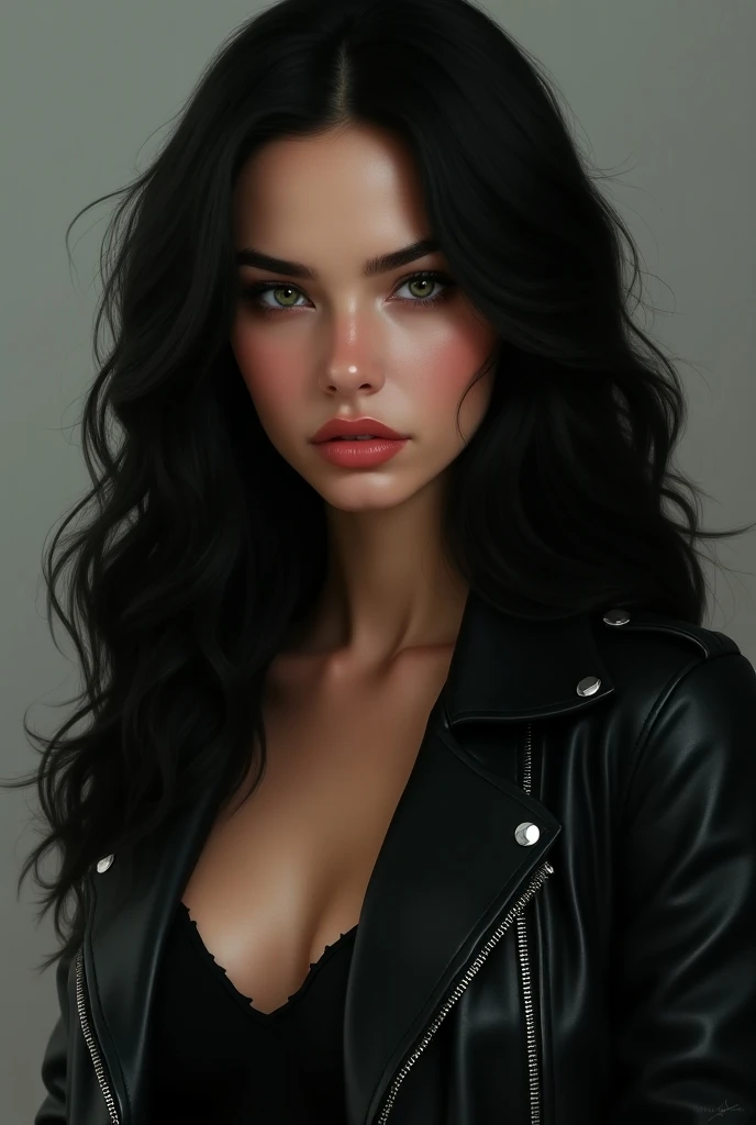 portrait of femme_fatale, very long_hair, realism, 