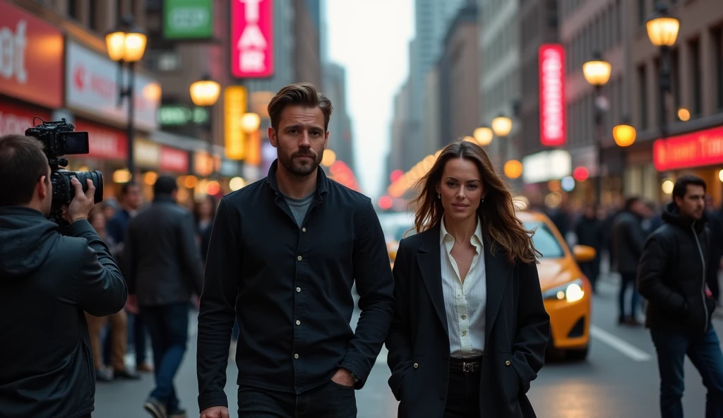 Realistic, personality: [The screen fades to black as Jack, Anna, Milo, and Lane walk away from the building. Their silhouettes are visible against the dark backdrop. The camera captures their camaraderie and the sense of accomplishment in their body language. Use hyperrealistic visuals to convey a feeling of closure and satisfaction] unreal engine,