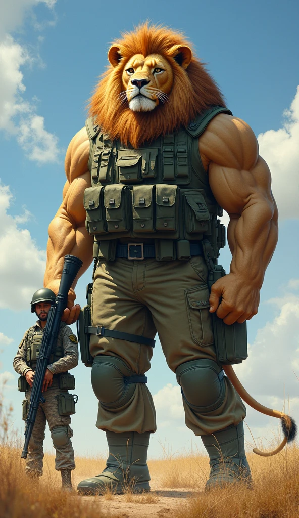 (outdoor setting), flexing, pose, direwolf, muscular male, mature male, muscular, brown fur, tight fitting gym clothing, military jacket, military boots, spandex leggings, white leggings, (by justmegabenewell re:1.1), (Sharp focus, masterpiece, 8k, intricate artwork, hyper detailed, high detail),
