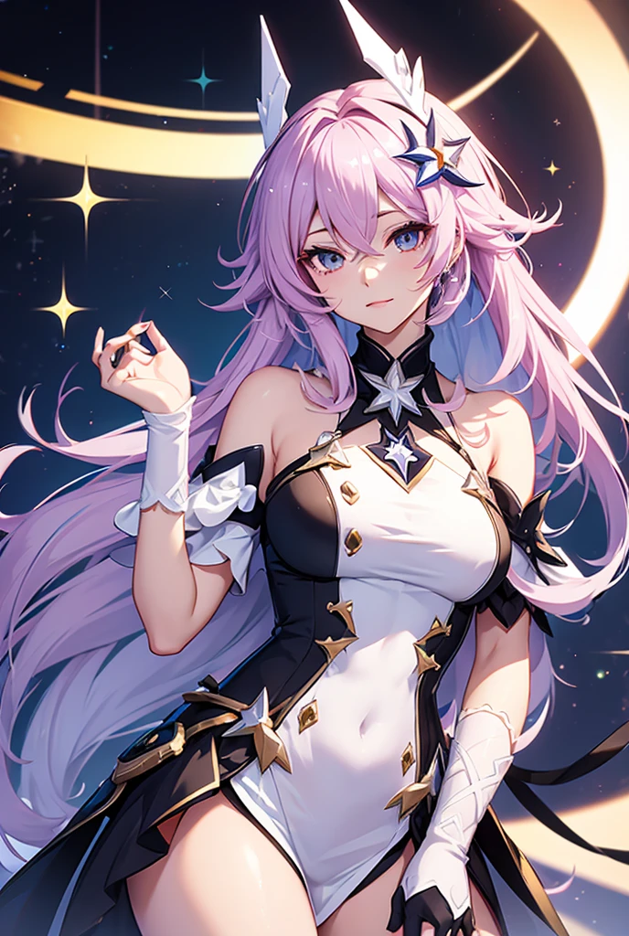 one girls、Pink longhair、Galaxy、kosmos、