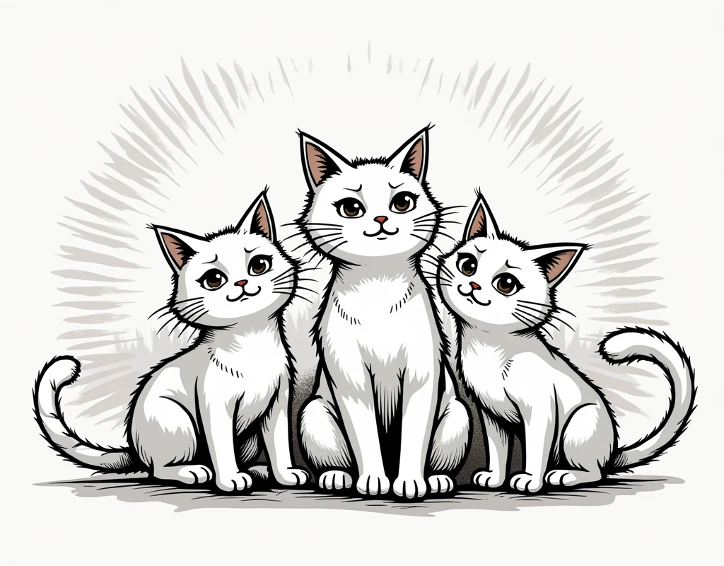 The Battle Cats, Cat in line art