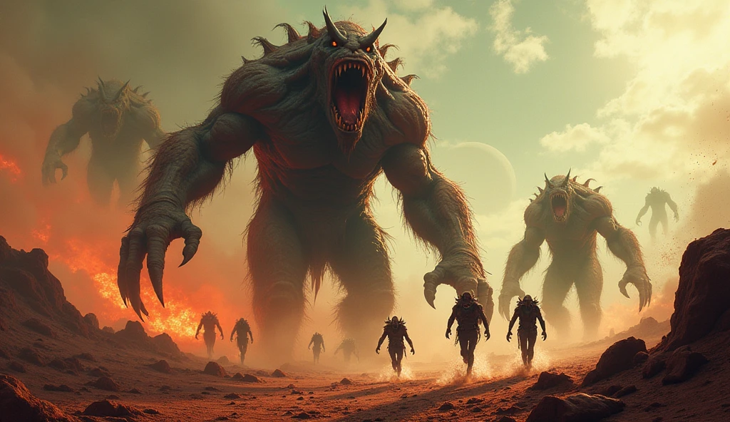 Army of demons and giants