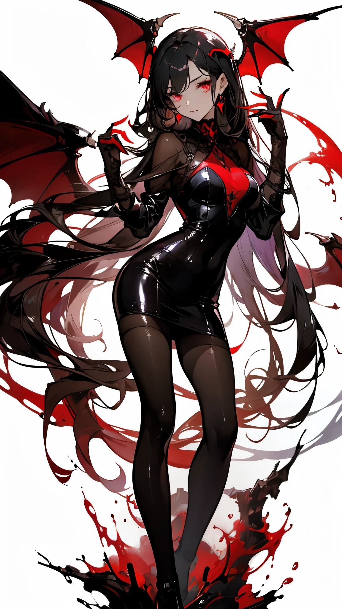 8k, masterpiece,A girl wearing darkest black clothes but little transparent, exposing her,full body,full image, perfect face symmetry,sexy looking, glowing eyes,sexiest,body fluid.