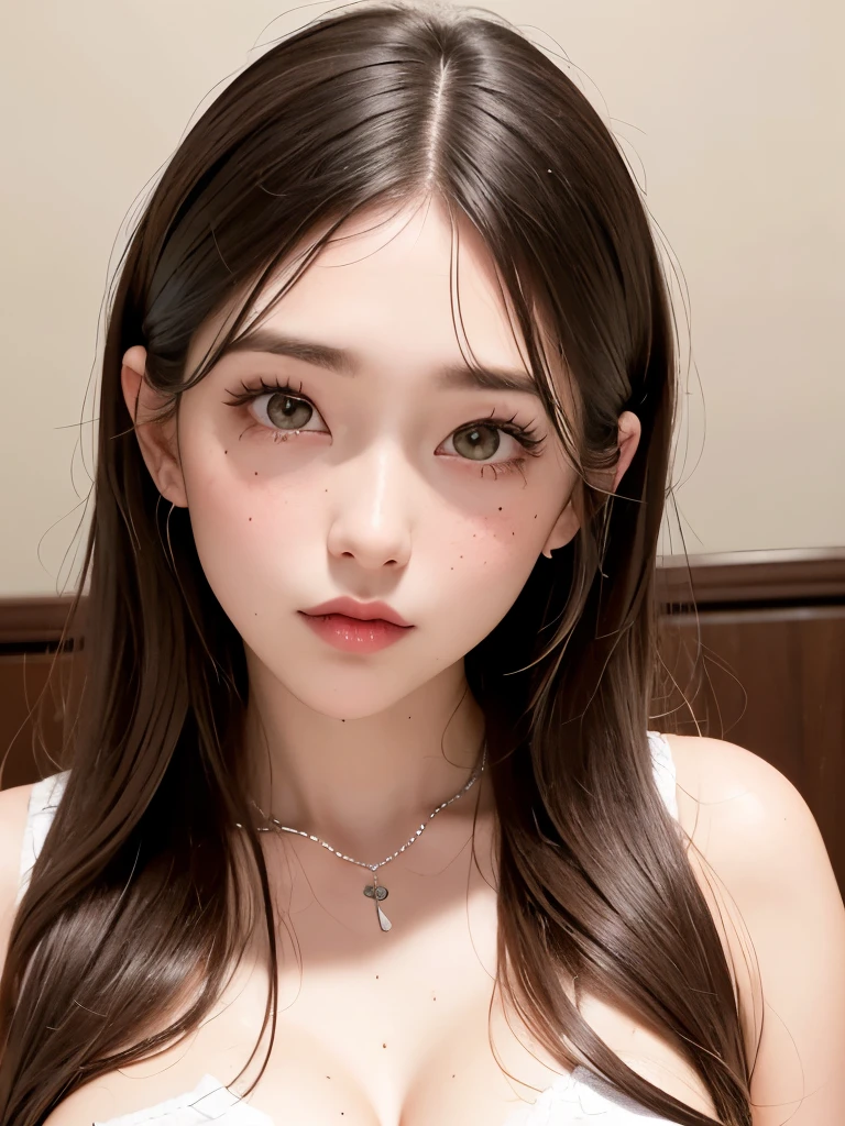 Masterpiece hyperrealist & Photorealistic beautiful girl, Realistic Skin (Pore-filled skin) Short Bob Cut Hair, Realistic red lips,Punk Girl, (head shot:1.5),Belly button exposed