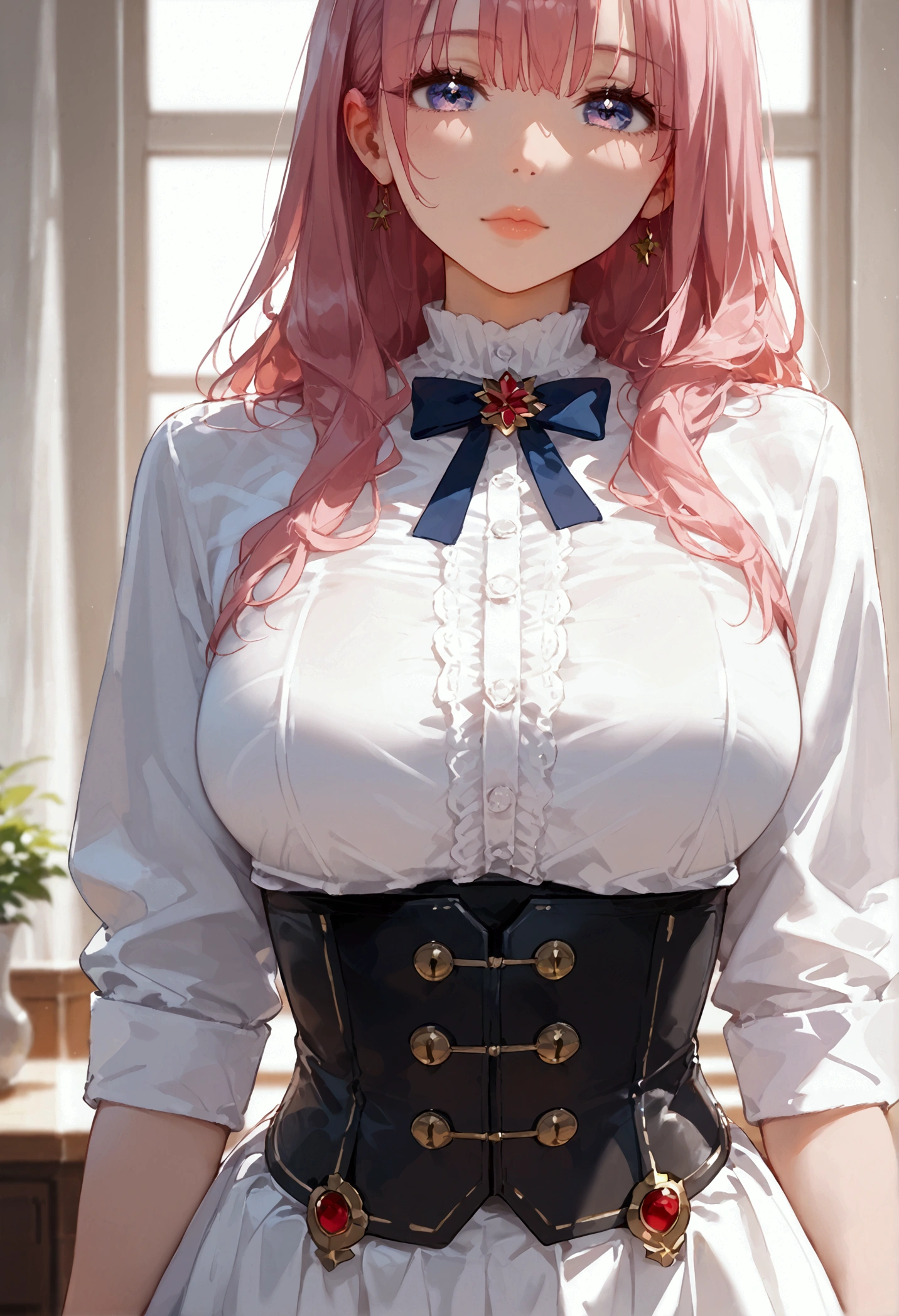 chica anime con el pelo largo y pelirrojo y una blusa gris, Guweiz en Pixiv Artstation, Guweiz, Guweiz en Artstation Pixiv, Tendencias en ArtStation Pixiv, seductora chica de anime, Mejor valorado en Pixiv, Lindo anime waifu en un bonito vestido, De Girls Frontline, 8k octae render foto, pixiv 3dcg