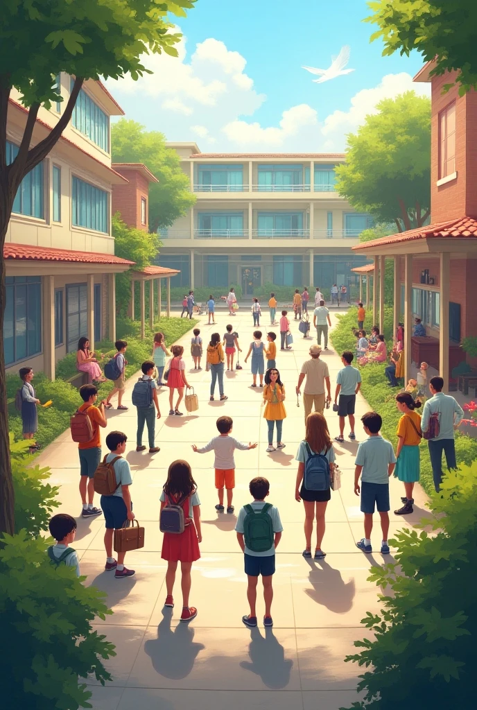 Image about coexistence in school life