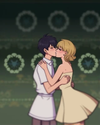 Kaito Vocaloid kissing rin kagamine Vocaloid