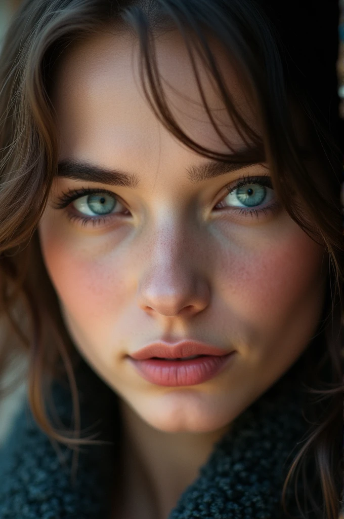 23-year-old Eyes : Intense blues, with a deep and look Face - SeaArt AI