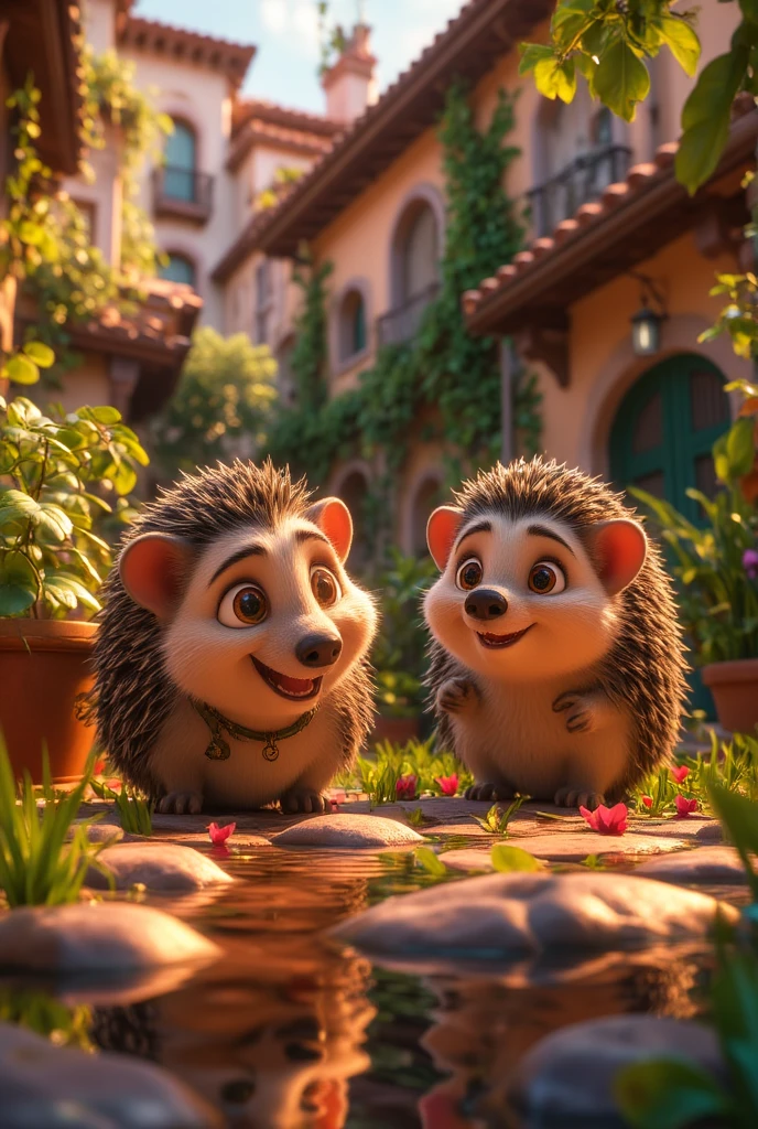  Once upon a time there were two hedgehogs They liked it
Search for four-leaf clovers, Margaritas and Jump
In the puddles of the garden when it rains .