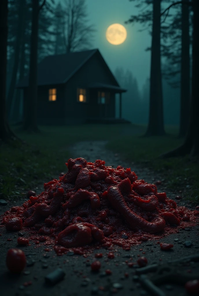 vampire the masquerade, map rpg, ((seen from above, interior of a large empty farm barn, cow pen, with a few drops of blood, body of a dead cow)), game art, birdseye straight top-down shot from a drone, battlemap, current modern theme, seen from above, role-playing game, empty location, nighttime environment, (with realistic proportions and textures, intricate details, handdrawn, vibrant, cinematic lighting, masterpiece, 8k:1.2)