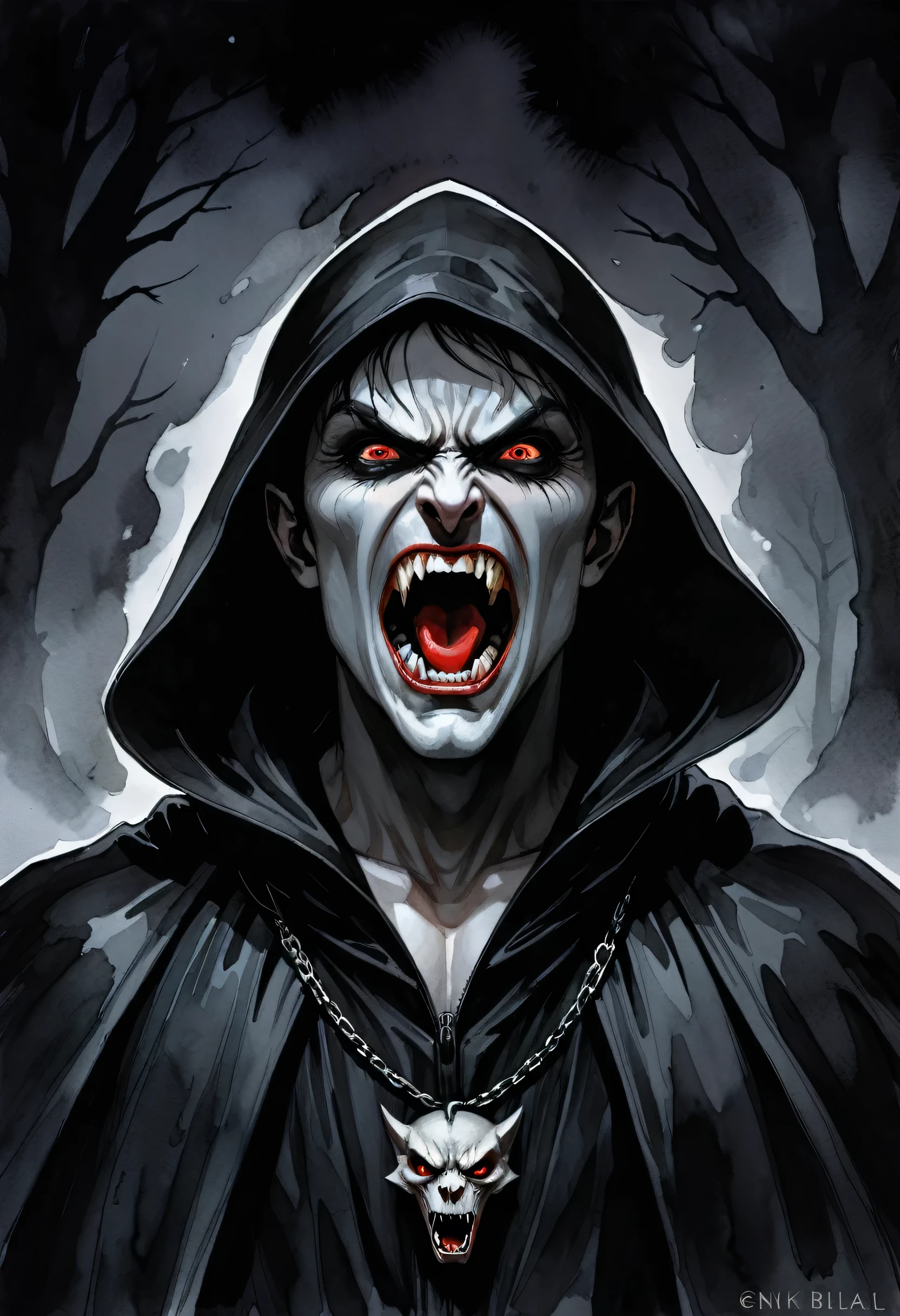 a photo of morbius, red cape,  <lora:morbius:1>