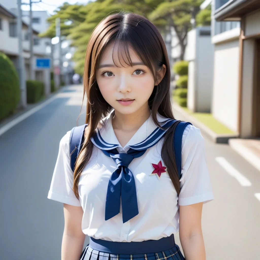 1girl,solo,japanese,school girl,portrait