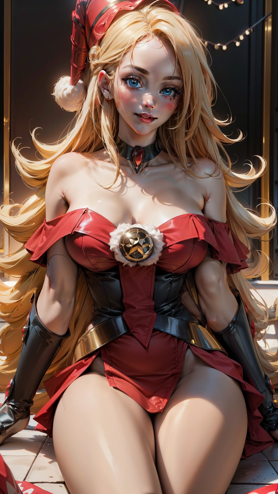 (trading card:1.2)、Gold frame、SR card、realisitic、独奏、Perfectly detailed face、Detailed blue eyes、Extremely detailled、a smile、hair adornments、Chignon mahogany hair、(blonde  hair)、Plug Suit 02,Shikinami Asuka Langley、Erect nipple、open chest、Show off panties、Spread your legs、showing off crotch