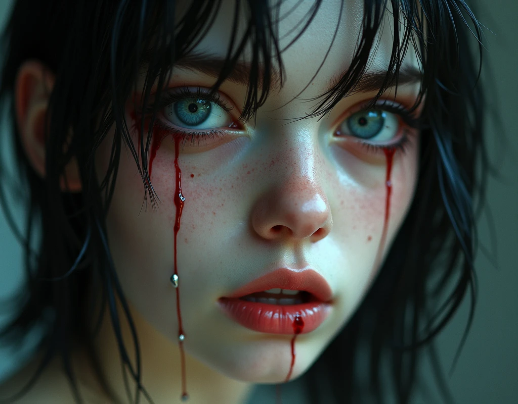 Boy, white eyes, 8k 4k, uhd