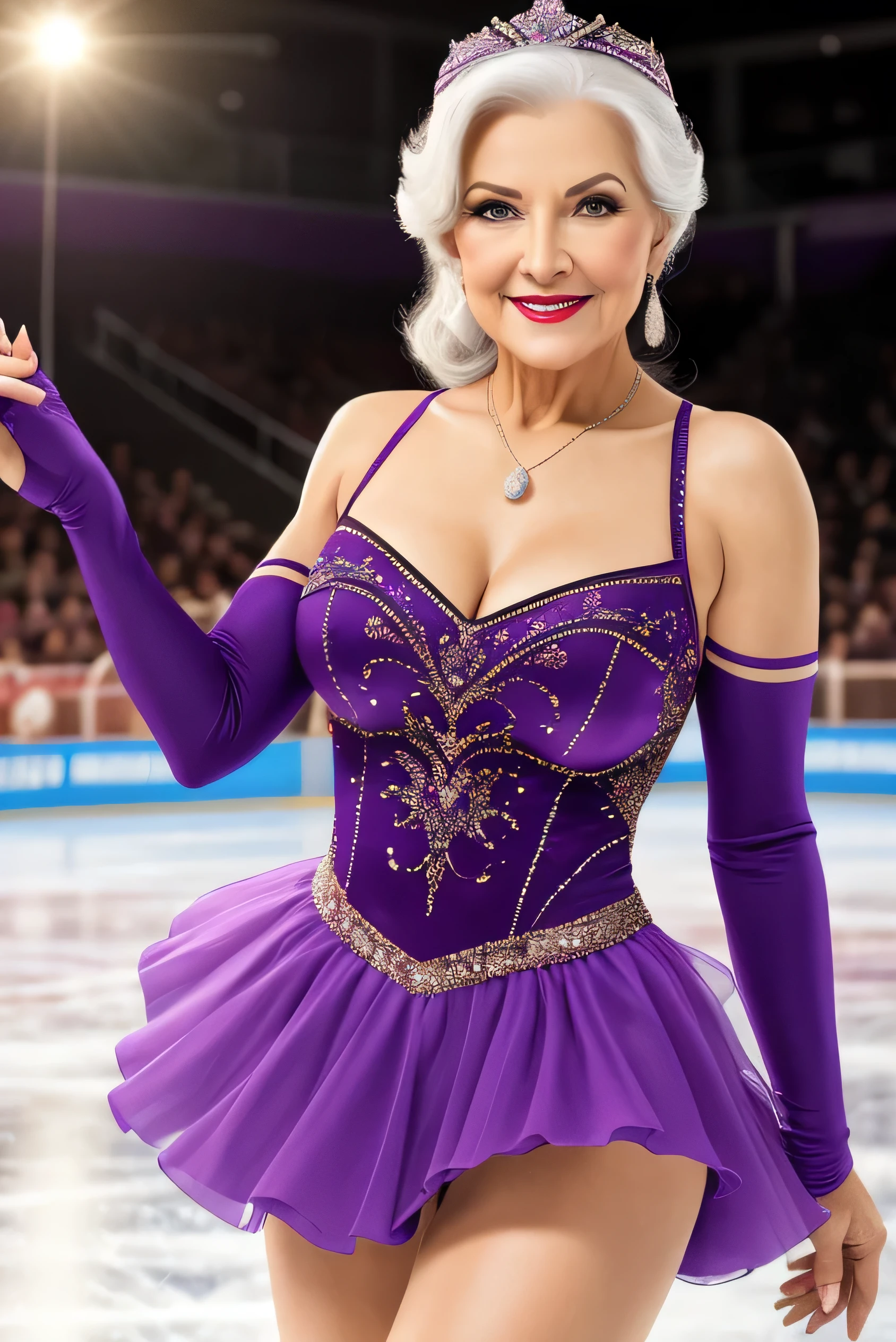    Figure Skater Masterpieces                , high res, Realistic, Sexy old woman, purple figure skating costume with skirt((         sexy figure skaters        ))      RAW photos from the last century, 8k wallpaper, perfection, Big Breasts,Red lipstick,         sexy mini dress         , Get a Closer Look at Professional Lighting , Long Hair,         very detailed , (( Beautiful Aunt)), 80 years old, Sexy old woman, ((         sexy figure skaters        )),         upper body, ((                viewers during the photo session                &#39;eye)), Detailed Faces at Night                , Beautiful eye, ((I&#39; I'm looking forward to it )), In the stylish dining room, sunny, bangs, Shapely breasts, Long Hairヘア, Plump and Shiny Lips