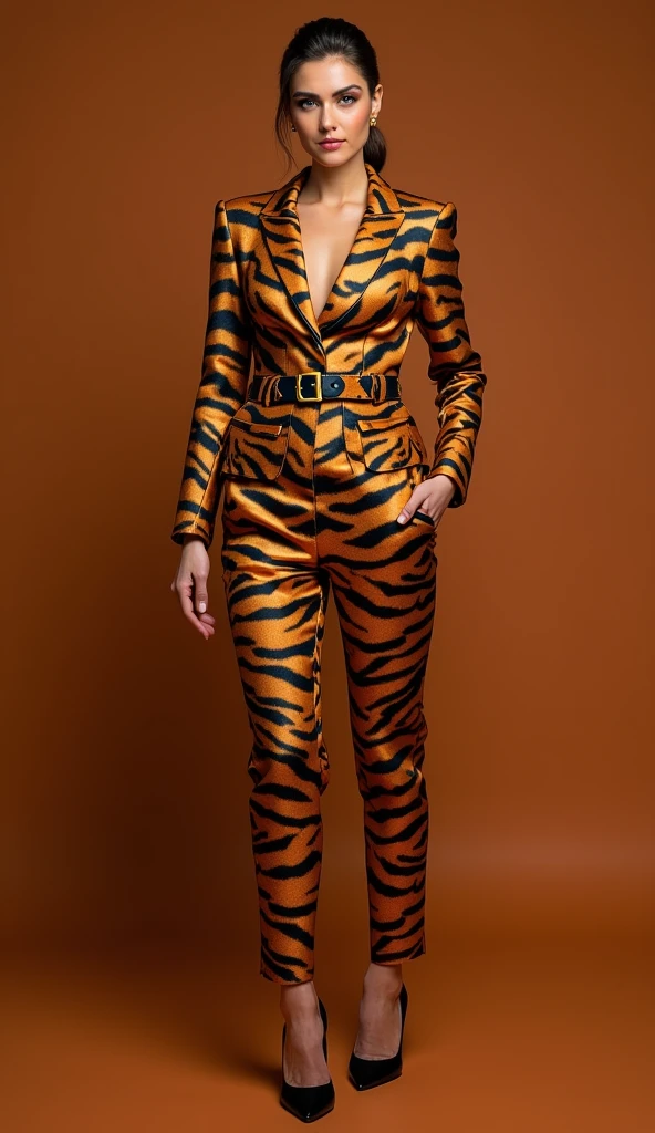 A most beautiful and thin 22 years old Asian muslimah girl wears shiny golden zebra print Lycra turtleneck unitard catsuit covered with black zebra patterns.She always wear shiny golden zebra print Lycra dancewear hijab.She has beautiful cheeks on her face.