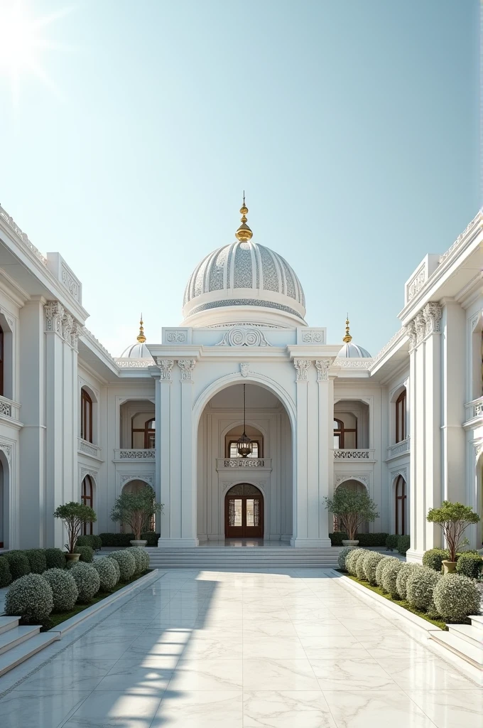 white pillar palace