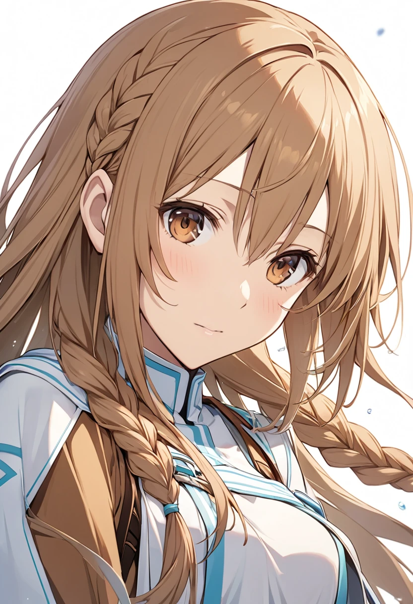 asuna \(sao\), bangs, braid, brown eyes, brown hair, long hair、ディアンドル