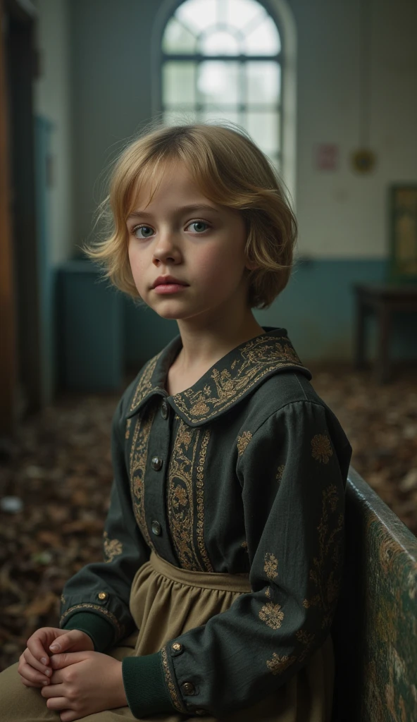 19 year old scared with 19th century clothes