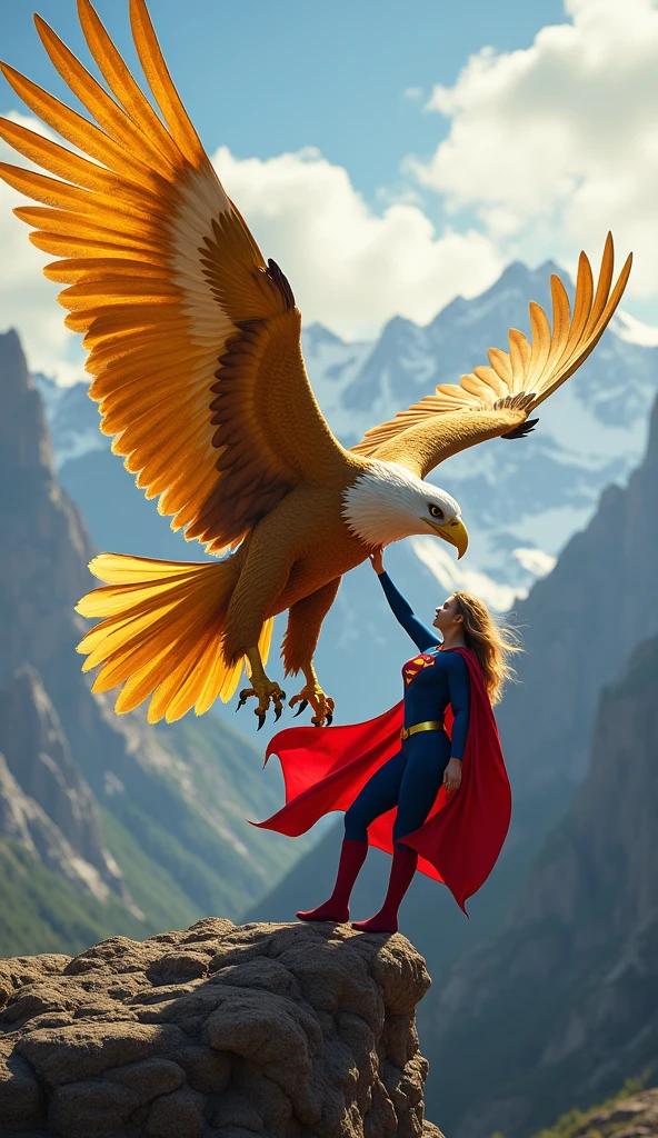 (Supergirl Fighting the Griffon)