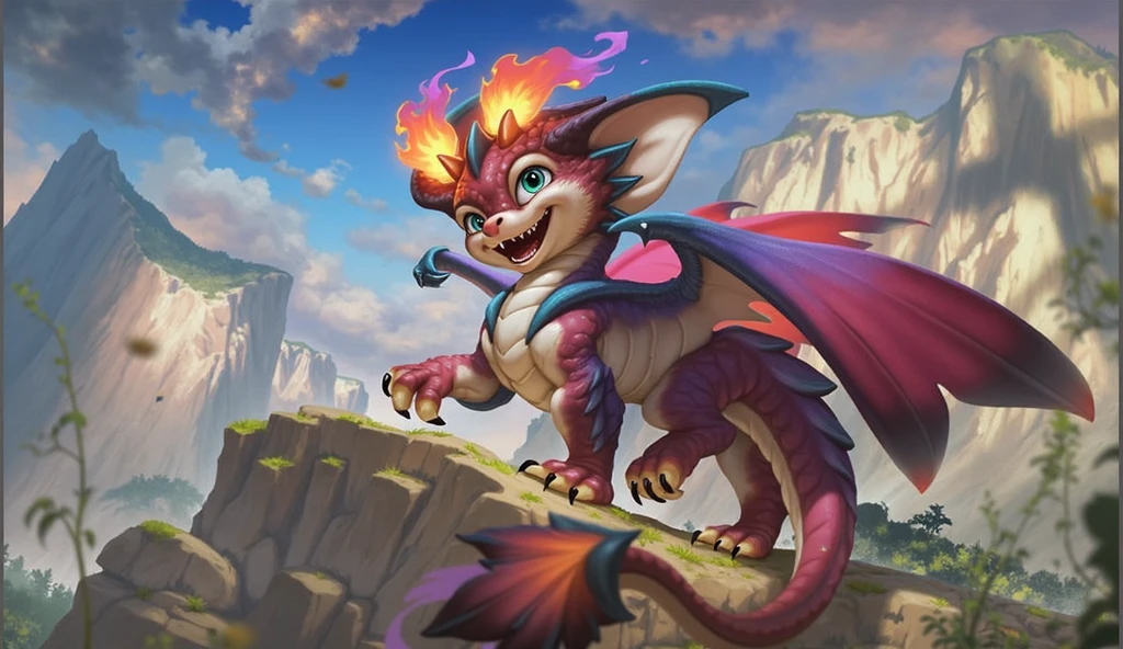 a cute little Asian dragon