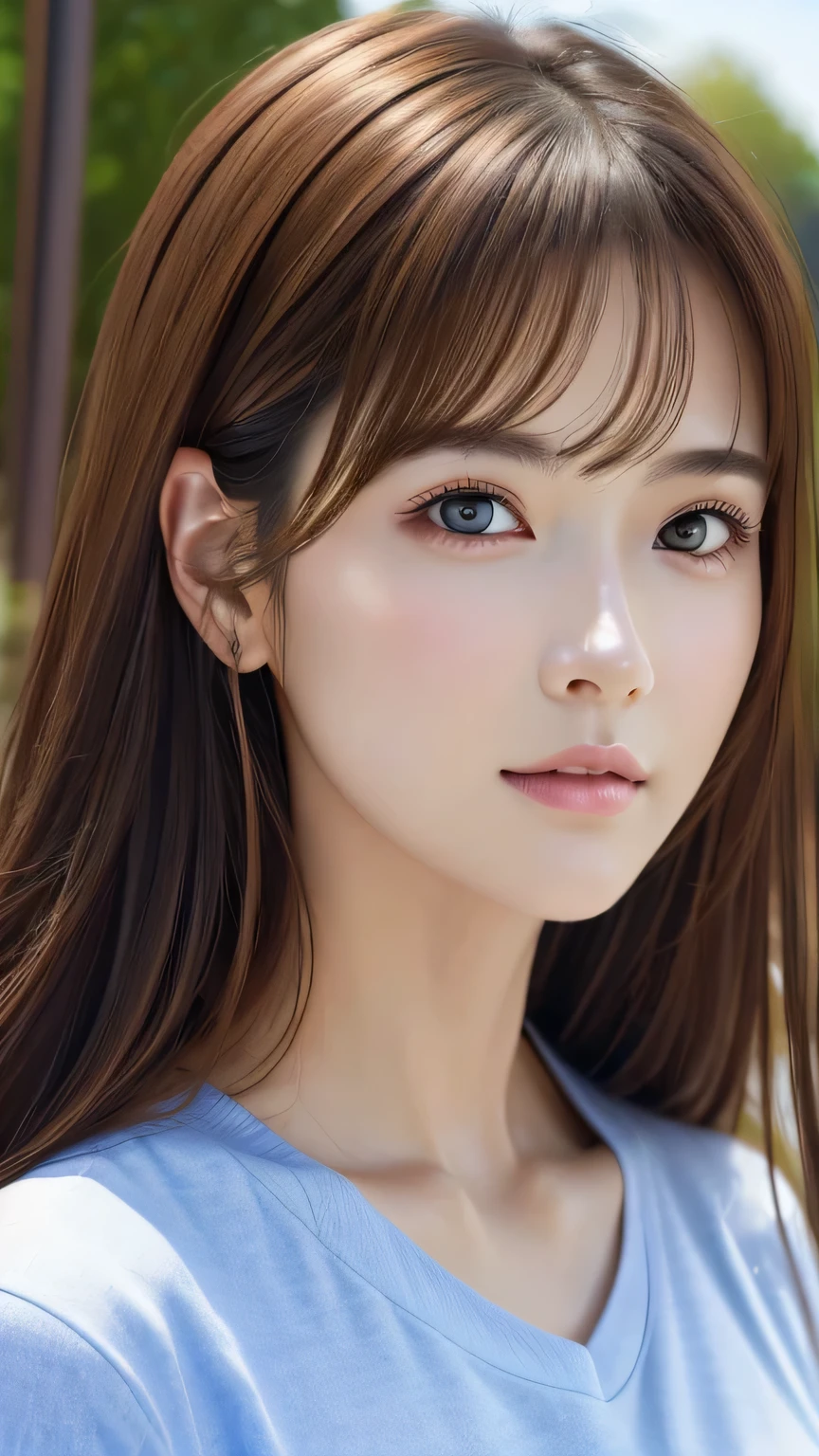 (Representative works:1.3)、(8k、Realistic、RAW Photos、Best image quality:1.4)、(30 year old mature woman)、Small face、Beautiful Face、(Realistic Face)、No makeup、Natural Makeup、light makeup、 (Dark brown hair)、Beautiful hairstyle、Realistic eyes、Beautiful details、 (Realisticな肌)、Beautiful Skin、 (Casual Fashion)、 Confused、 charm、超High resolution、Ultra-realistic、 High resolution、Golden Ratio