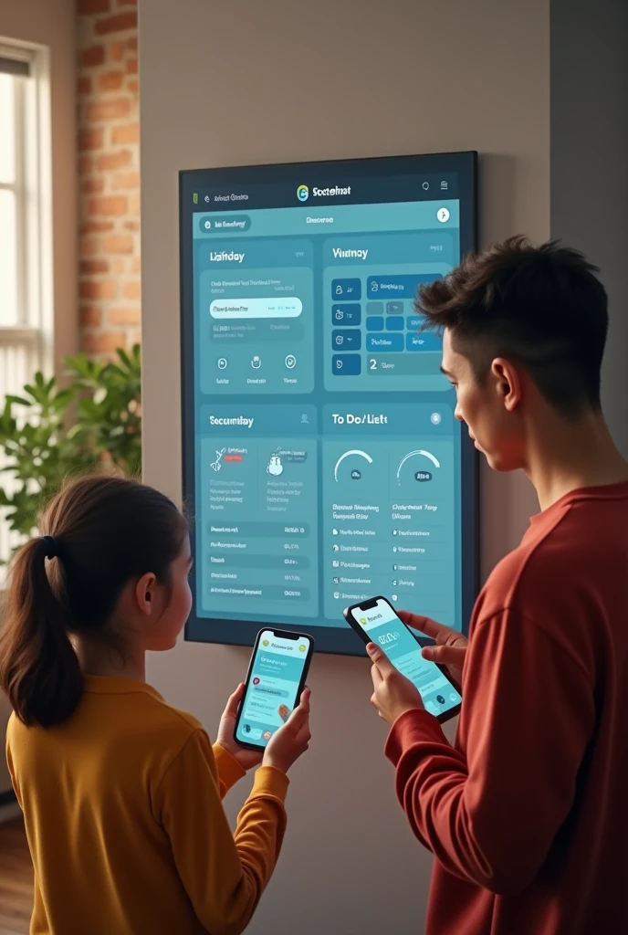Home automation images  using touch panels 