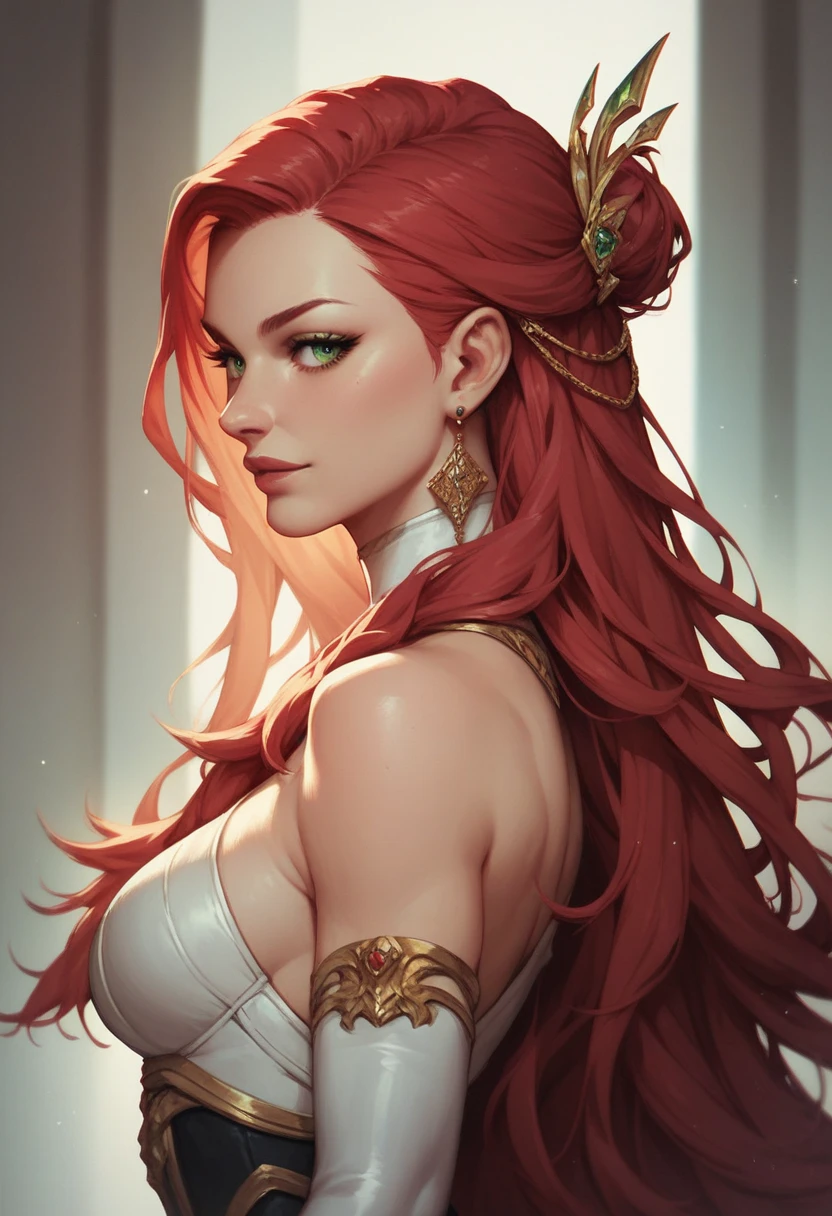 arafed image of a sexy couple posing together in a window, seductive tifa lockhart portrait, tifa, tifa lockhart, tifa lockheart, tifa lockhart portrait, glamorous tifa lockheart, portrait of tifa lockhart, tifa lockhart with Red hair, range murata and artgerm, 8k high quality detailed art