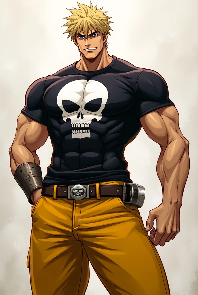 Garoto, pele negra, olhos azuis brilhantes, black t-shirt and military pants 