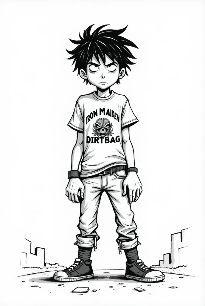 ((1boy, solo)), skinny, black t-shirt, ((skinny jeans, belt, choker)), red sneakers, black hair, short hair, hair over one eye,(( looking down, crying, shocked expression, sweating,seen from below, dynamic angle)) ,((wetting self, pee stains, puddle, peeing self)), standing,, eyebags, emo, blue eyes, full body, school background, black wristbands,