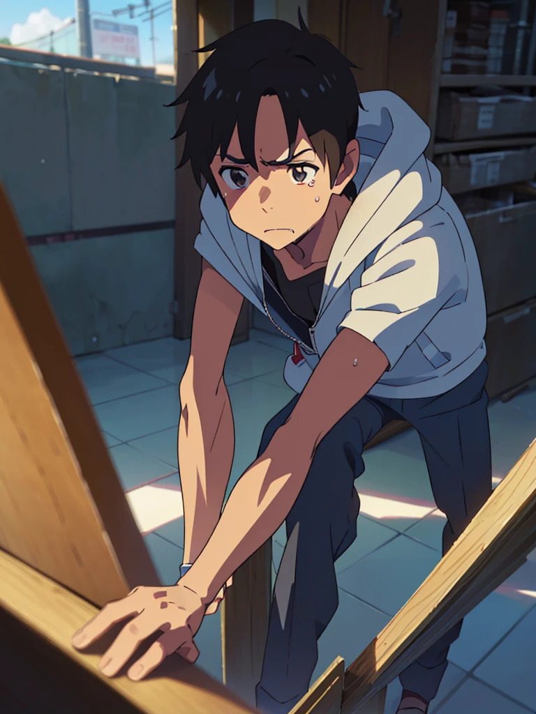 (Makoto Shinkai:1.2),(Makoto Shinkaiスタイル:1.1),(Best Quality, high resolution on down,4K,8K resolution,8k, high resolution on down,Ultra HD,Super detailed),( fine details:1.4),(Anime-like:1.4),Anime protagonist,Anime Art,Fresh,(( bright and fresh boys:1.4)),( cool:1.4,cute:1.1),(Masculine thinking fixed ), baby-faced boy,Handsome guy style boy ,popular boys , male athletic club members,Young,clavicle,(Rough Outfit ),The uniformity of rough clothing,((Rough Outfit の調整:1.4)),(Large hoodie:1.1),((Thin limbs:1.4)),Smoothly,Concave and convex,I am,(Boys with girlfriends :1.4),hero,emotional hand , real, Our Unique,passionate,Fun Daily Life , Noisy Day 々, male focus ,TRANSSEXUAL FICTION STORY ,The beginning of spring in the city ,(( Forcibly Becoming a Thin Boyish Girl Dressed as a Man Boys with a Girlfriend:1.4)),,((Sudden,Forced conjugation , Cause Unknown ,unreasonable, absurd,MERCILESS,The Collapse of Everyday Life ,Unlucky Man )),( sexual arousal, white breath ,sweat,tears),(Kiritani Kazunari :1.2),The end of men ,