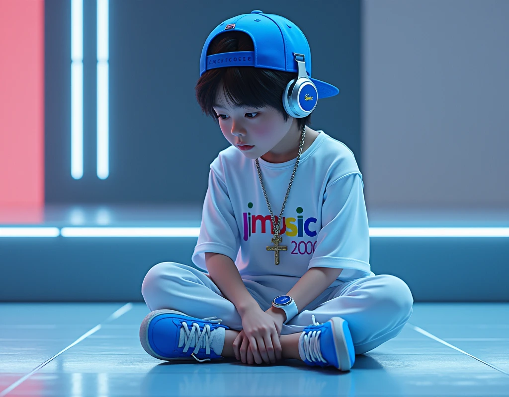 Anime of a boy with headphones