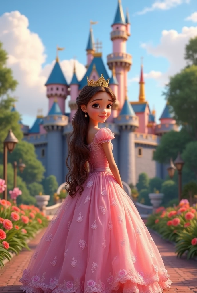 Create who would be Prince Ben&#39;s sister from the Disney Descendants movie, The girl must wear a princess dress and have a crown.