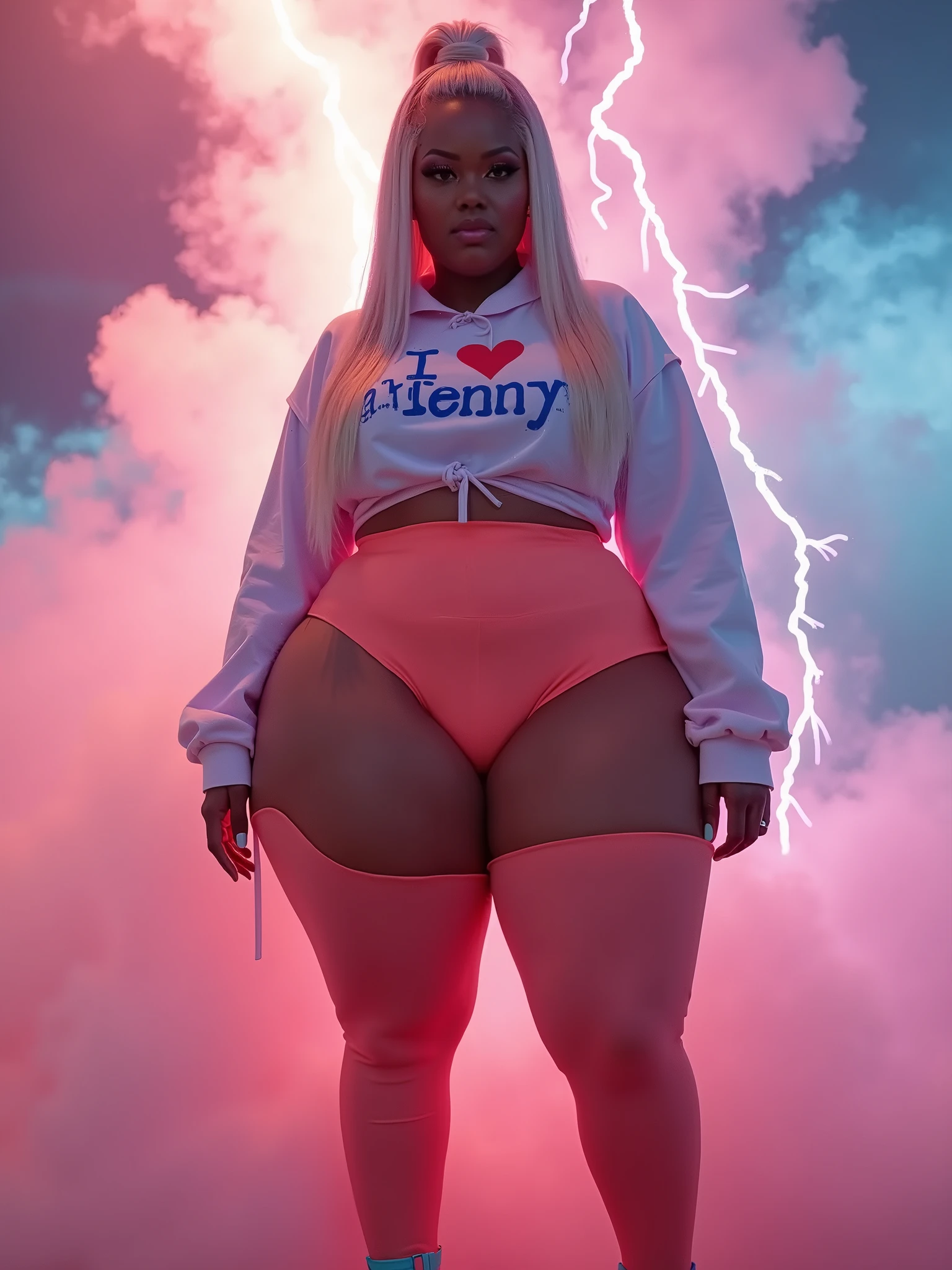 aim: (), NArAnjA neón, HyperAss Women, milf, little , Big fAt Ass, con el culo hAciA lA cAmArA, de espAldAs, pose sexy, con el trAsero hAciA lA cAmArA, sexy, sensuAl, Hot, provocAtive, CAliente, long blonde cAbello, Very short (rococo) cAbello, ropA cortA. Con muchAs piezAs inflAbles biotrAnslúcidAs de color violetA y AmArillo y mAngAs AbullonAdAs., DuA LipA como MegAn thee StAllion como Vixen (dc comics), A (fondo pesAdo, Superior) pArte del cuerpo, #HyperAss #fondo pesAdo #wide #HugeAss, (sharp focus:2), cAderAs grAndes y extendidAs, TendenciAs en DynAstySeries. AfroWestern skin AsiAn_ReAlistA