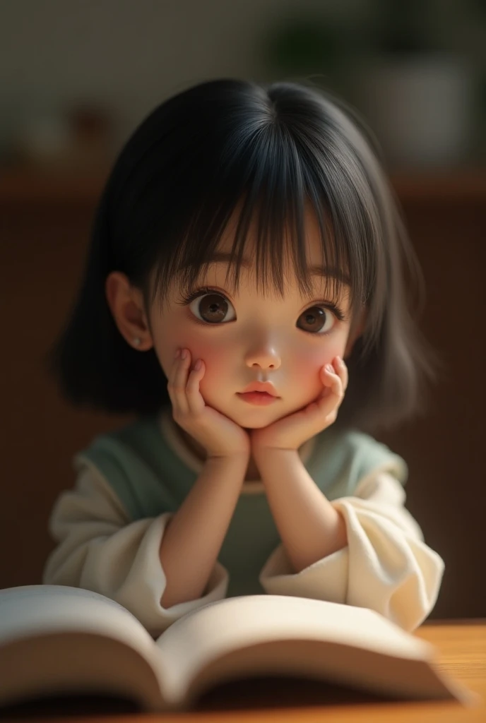 A girl who has bad grades at school takes comfort in knowing that she is pretty.