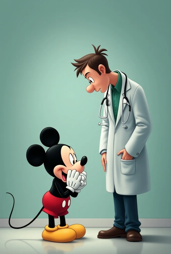 Monkey enginner kissing monkey nurse