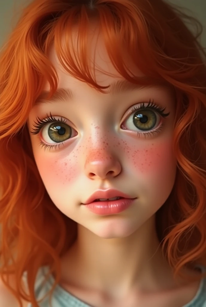 a red haired woman, beautiful detailed eyes, beautiful detailed lips, extremely detailed eyes and face, long eyelashes, large breasts, pink nipples, beautiful vagina, fully nude, no clothes, no censorship, photorealistic, 8k, realistic, physically-based rendering, extreme detail description, vivid colors, studio lighting