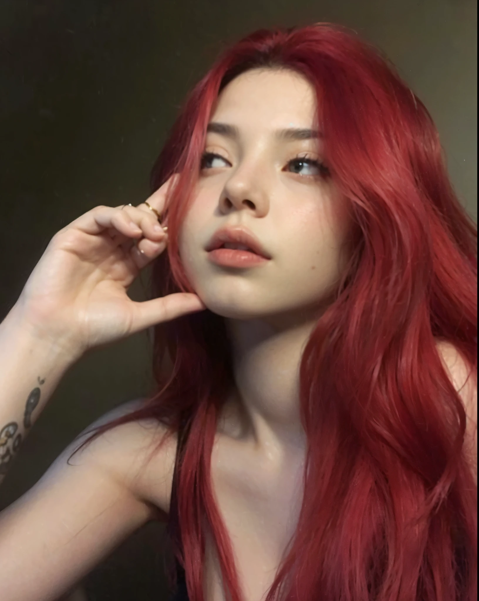 perfect woman, perfect mouth, perfect fingers, perfect mouth, impeccable nose, perfect dark eyes, perfect long straight black hair with bangs, big and beautiful breasts.