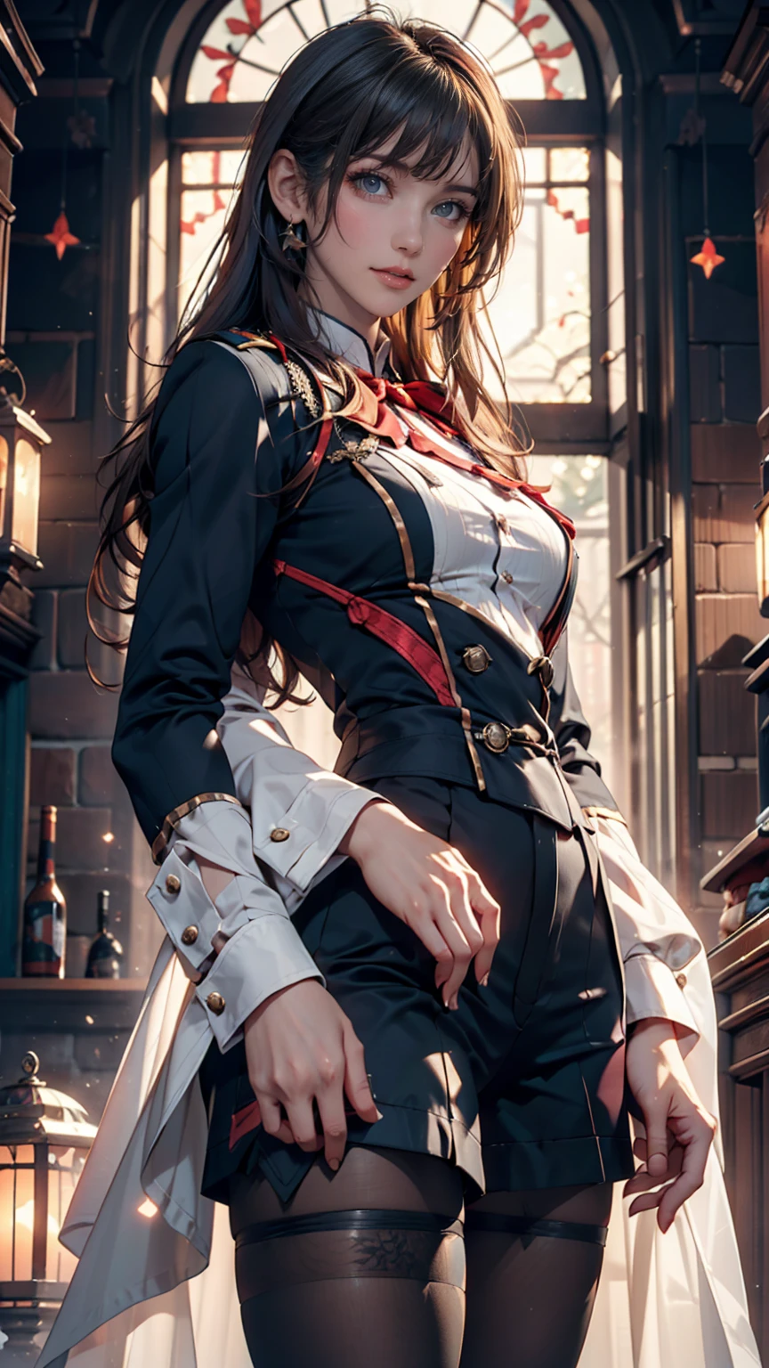 ((masterpiece, best quality)), Detailed face, character design sheet,Full body female love, full of details, Various poses and expressions, Very detailed, depth, many parts,beautiful girl,movie lighting,Glowing light,red and gold,Phoenix decoration,gauze,lace,lace up pantyhose,High heel