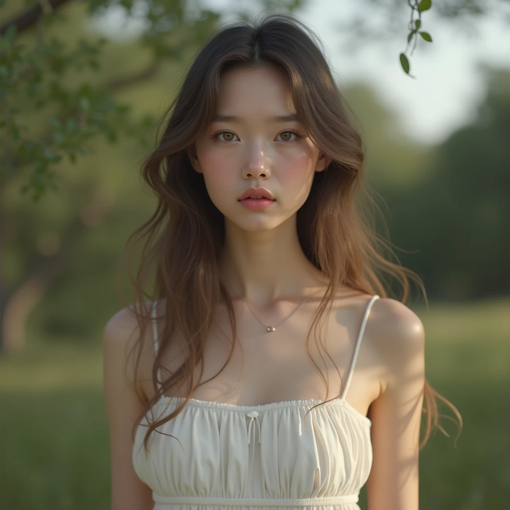 Best Quality, 8k, Masterpiece, (Portrait: 1.3), (photo realistic:1.4), (hyper realistic:1.4), Sharp Focus, looking at viewer, (smoother lighting:1.1), (increase cinematic lighting quality:0.9), realistic lighting, backlighting, light on face, ray trace, (brightening light:1.2), (Increase quality:1.4), sharp detail, (best quality real texture skin:1.4), finely detailed eyes, black_eyes, finely detailed face, 25 year old Korean woman, (white formal_shirt:1.4), (Create an image maintaining the original base model hairstyle:1.5)