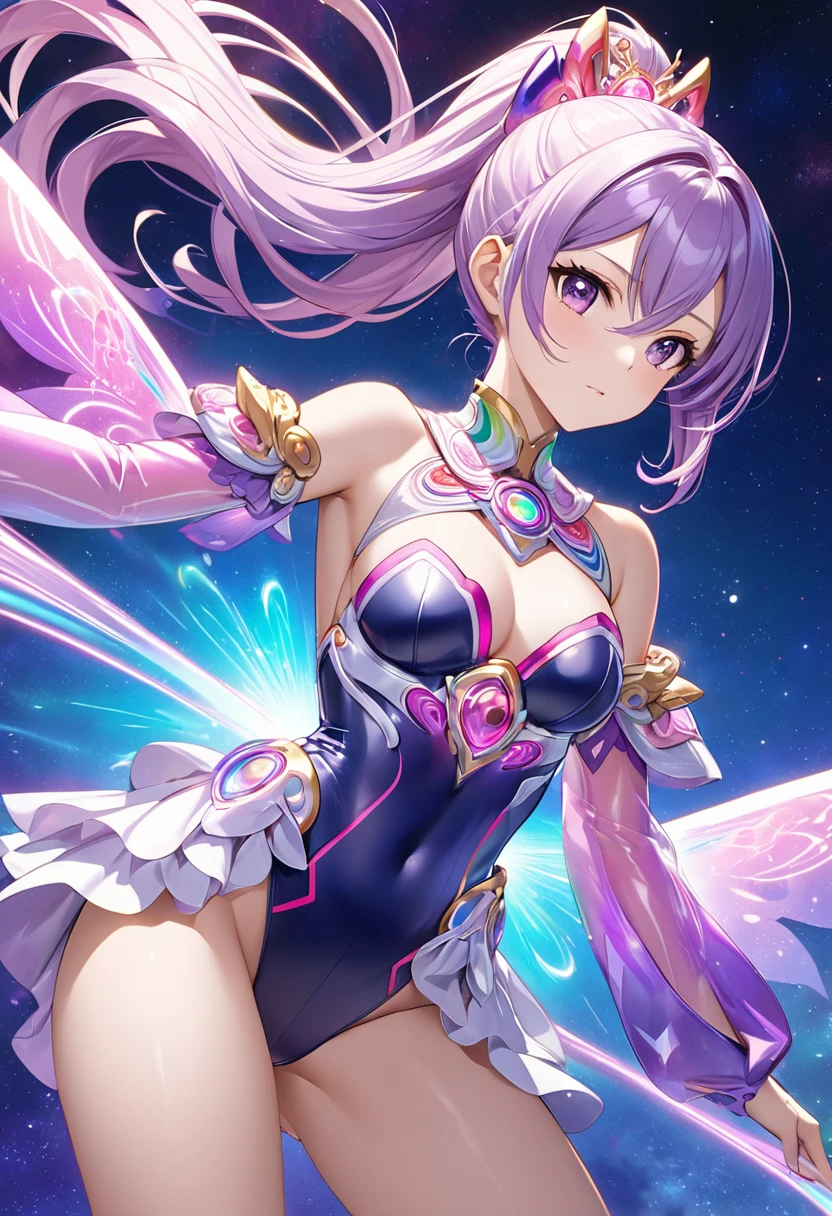Highest quality Best image quality Adult-like body type Draw a face carefully High quality anime style faces Super shiny skin leotard Panty stocking Succubus Lure smile Rear View