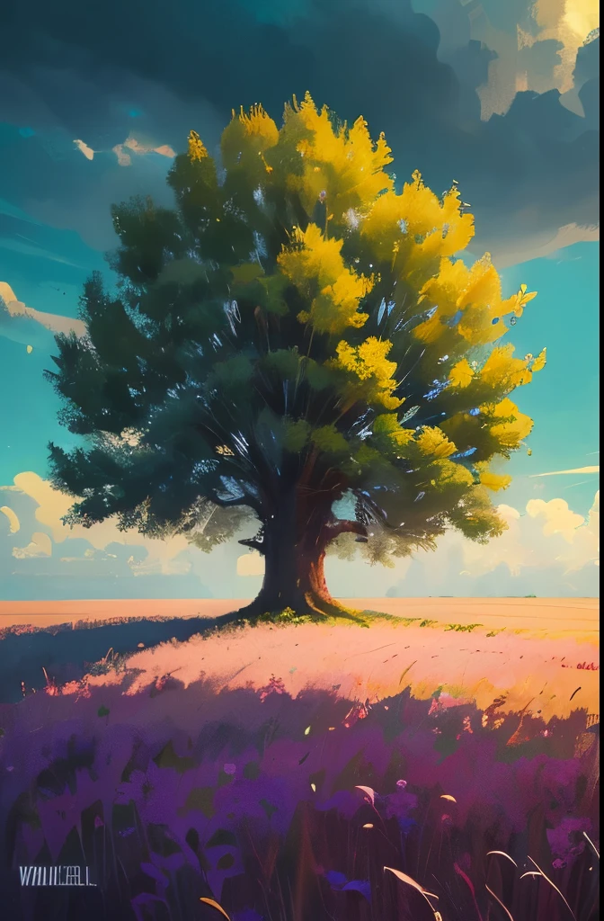 painting of a lone tree in a field with a cloudy sky, pixel art by Michael Sutfin, deviantart, pixel art, beautiful detailed pixel art, detailed pixel artwork, #pixelart, # pixelart, 32-bit pixel art, detailed pixel art, /r/pixelart, pixelart, high quality pixel art, pixel artwork, #pixelart:3, pixel art animation