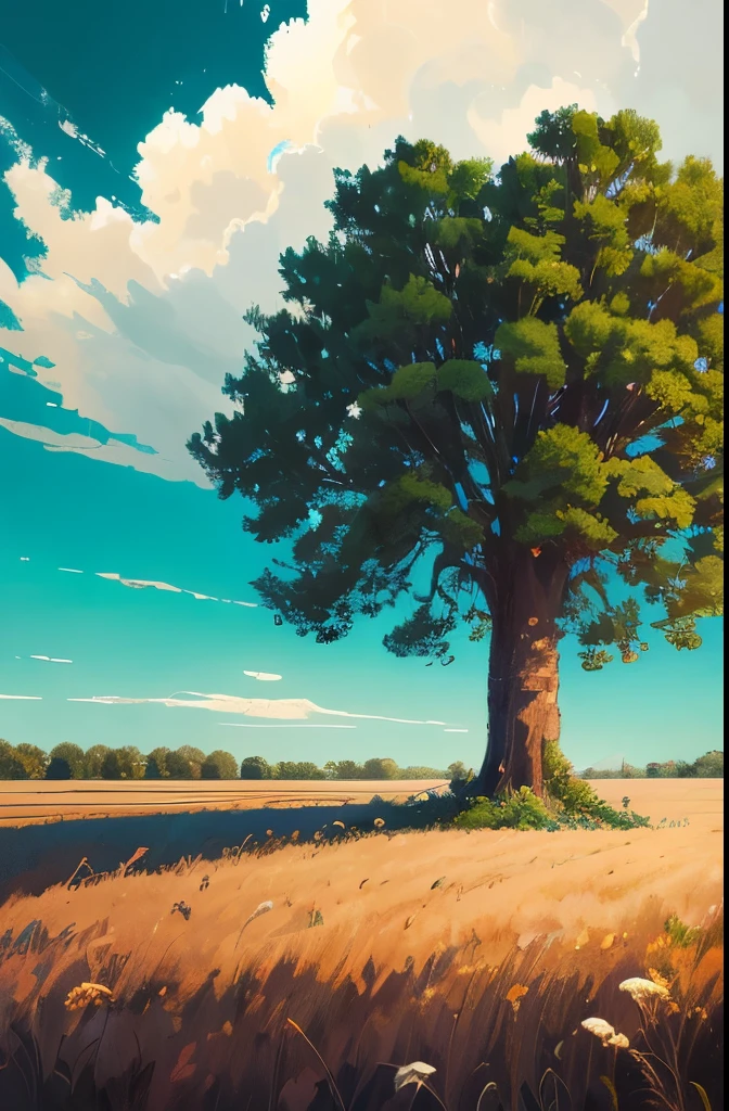 painting of a lone tree in a field with a cloudy sky, pixel art by Michael Sutfin, deviantart, pixel art, beautiful detailed pixel art, detailed pixel artwork, #pixelart, # pixelart, 32-bit pixel art, detailed pixel art, /r/pixelart, pixelart, high quality pixel art, pixel artwork, #pixelart:3, pixel art animation