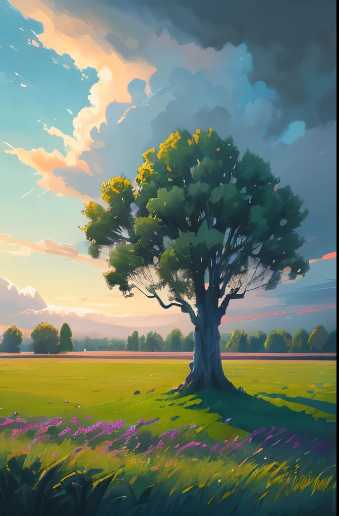 painting of a lone tree in a field with a cloudy sky, pixel art by Michael Sutfin, deviantart, pixel art, beautiful detailed pixel art, detailed pixel artwork, #pixelart, # pixelart, 32-bit pixel art, detailed pixel art, /r/pixelart, pixelart, high quality pixel art, pixel artwork, #pixelart:3, pixel art animation