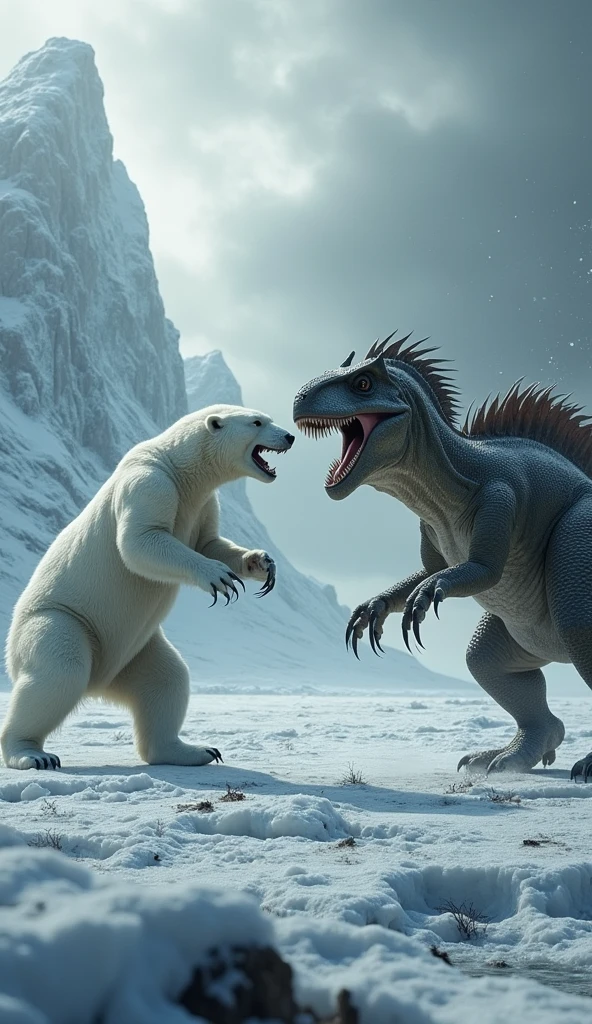 ((((photorealistic feral white bear with blue dragon)))), ((screaming, in pain)), ((((feral, duo, sheath penetration, docking, flared penis in sheath )))), ((((looing at each other, cumplosion)))), ((((hugging)))), chest to chest, standing, outside, sunny, blue skys