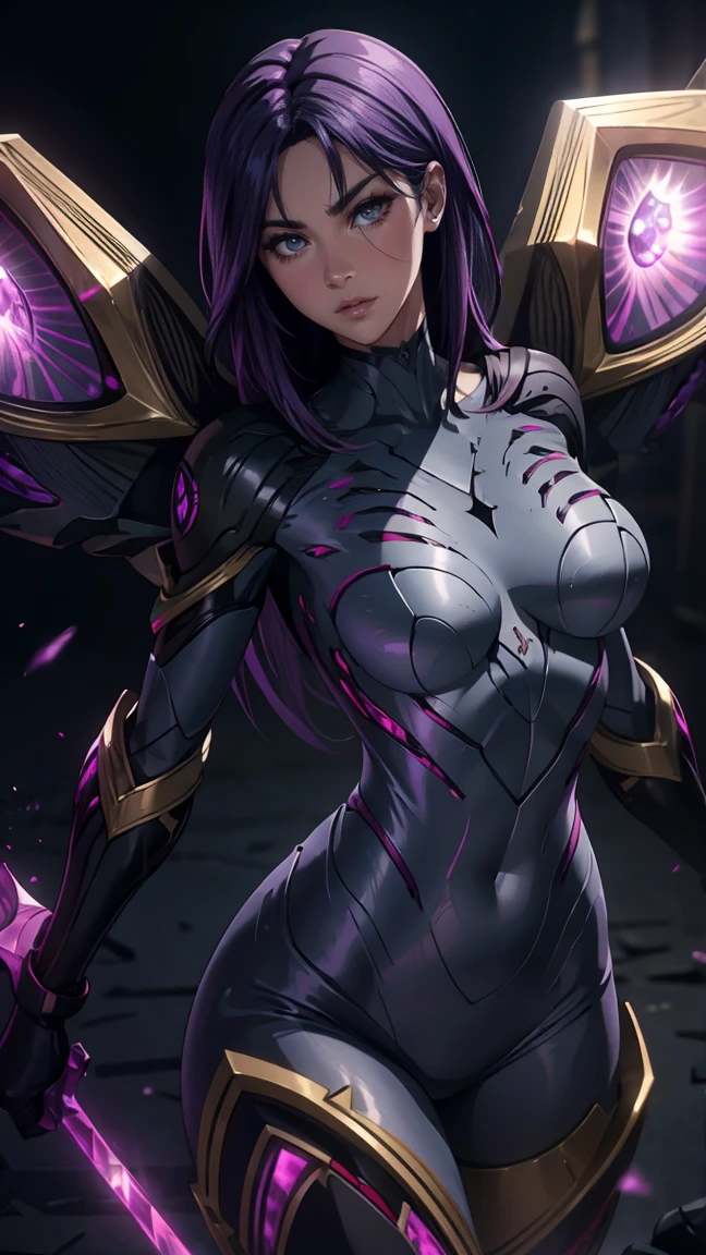 Zoom eyes, realistic, model, walking, thighs,, full body detail, leg detail, ultra realistic, very detailed, ultra detailed, soft light, detailed background, extreme detail background, sharp detail, (full body), 8k, (raw photo), cg, purple skin