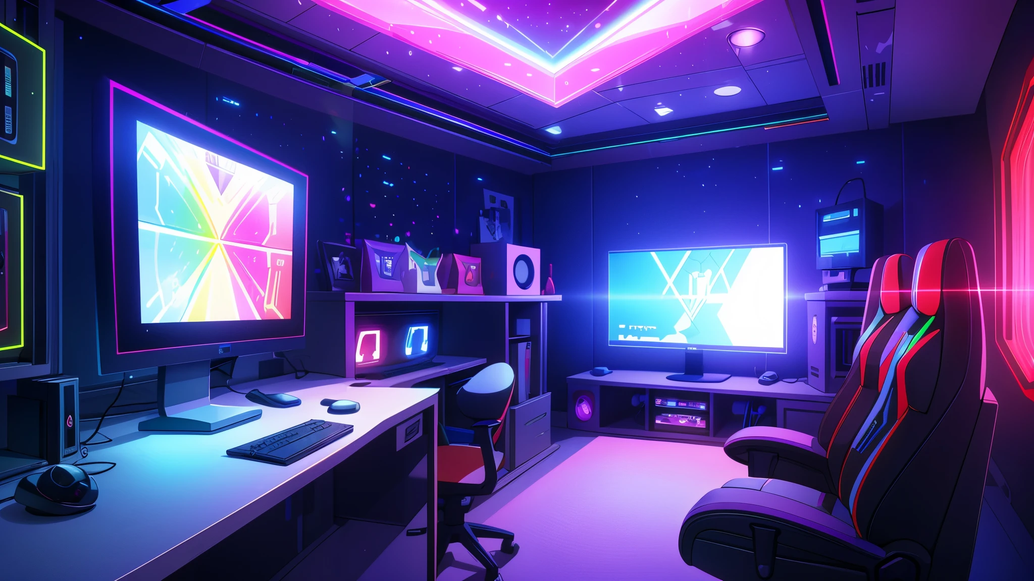 RGB Ray Tracing Game Room LED Lights RGB Gaming PC Ray Tracing Games