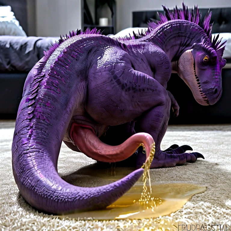 e621, species:pukeipukei, (living inflatable), living pooltoy, standing, full body view, male, anthro, nipples, tail, penis, balls, long penis, big balls, talons, big talons, thick thighs, wide hips, small waist, plantigrade, 2 toes, 2 big toes, 2 long toes, 2 backtoes, latex skin, pvc skin, shiny skin, glistening skin, glistening body, glistening genitals, hands, ((4 fingers)),